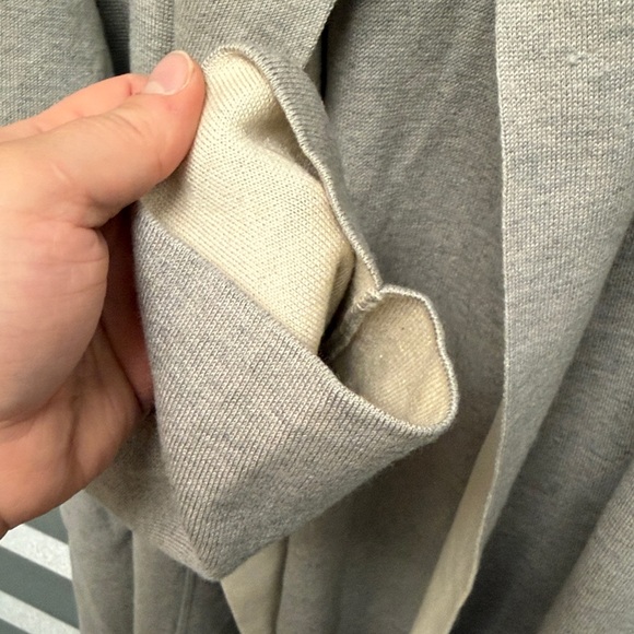 MM.LAFLEUR Women’s Open Front Midi Cardigan WOOL‎ SILK CASHMERE Luxe XL Lounge - Picture 9 of 11